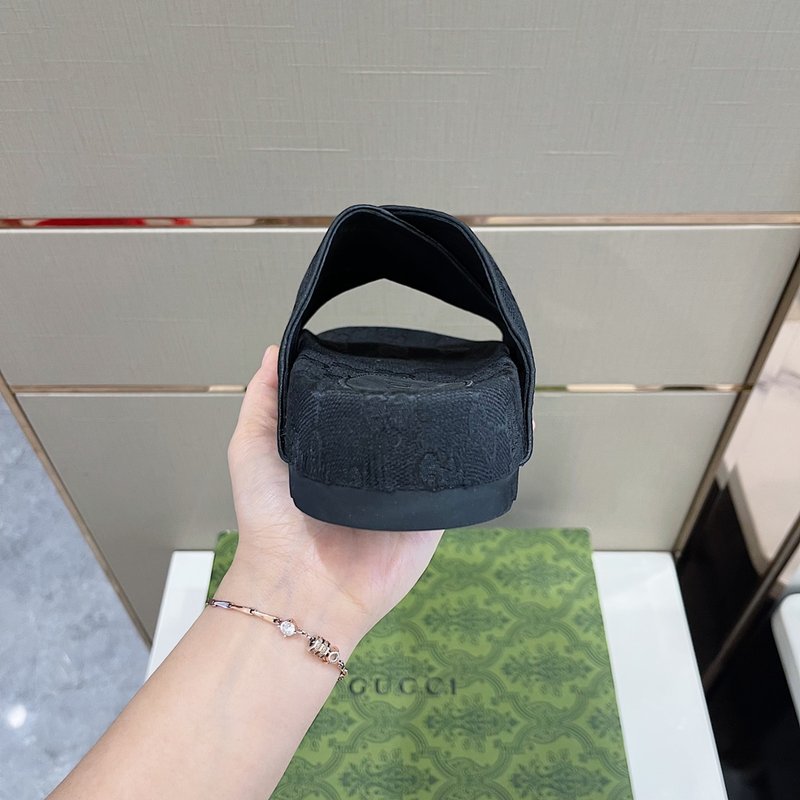 GUCCI 정품 신규 두꺼운 바닥 슬리퍼 001-227812