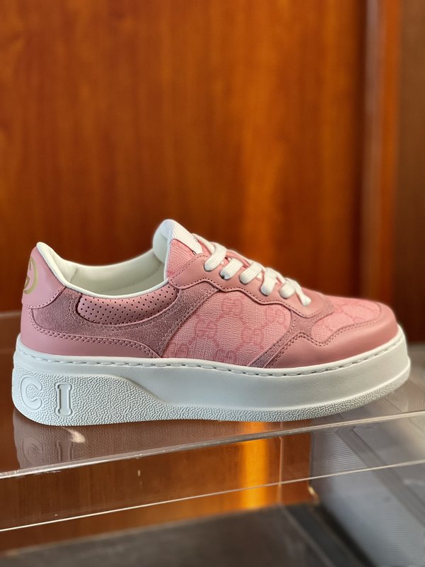 GUCCI 여성 핑크 플랫폼 스니커즈 001-227845