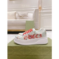 GUCCI 2022SS 커플 두꺼운 밑창 화이트 슈즈 001-227863