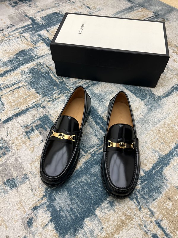 Gucci 남성 정장 로퍼 소가죽 더블 G 로고 001-227887