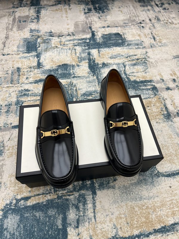 Gucci 남성 정장 로퍼 소가죽 더블 G 로고 001-227887