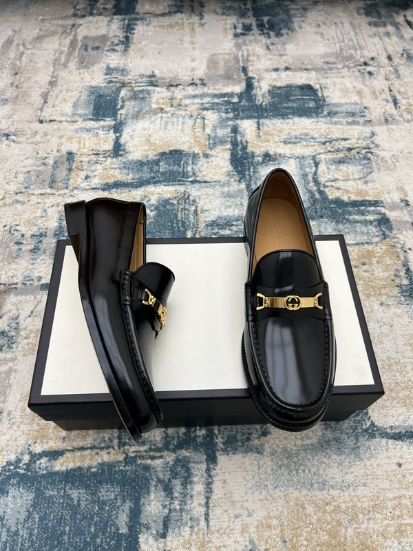 Gucci 남성 정장 로퍼 소가죽 더블 G 로고 001-227887