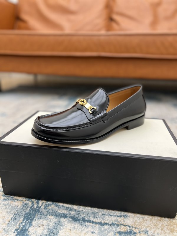 Gucci 남성 정장 로퍼 소가죽 더블 G 로고 001-227887