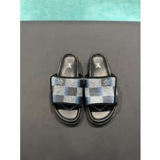 LV Gucci 스타일 체크 슬리퍼 001-227891