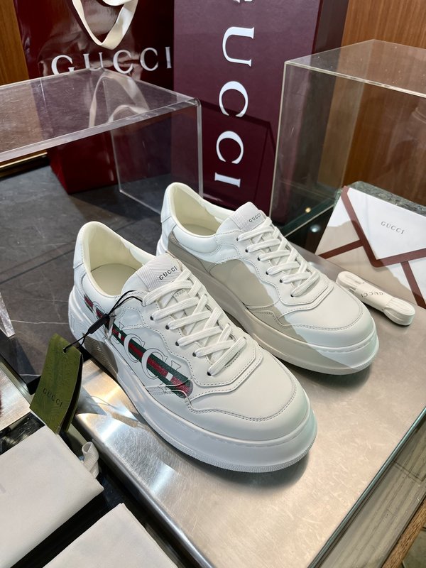 GUCCI 구찌 남녀공용 두꺼운 바닥 운동화 001-227894