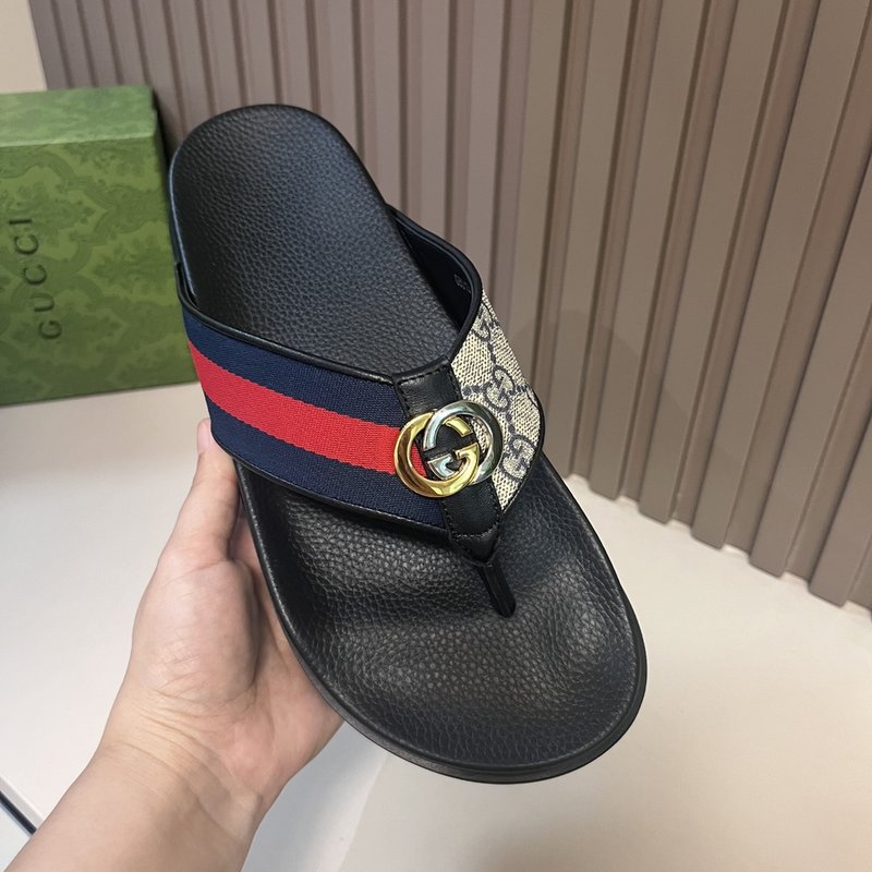 Gucci 남성 여름 PVC 슬리퍼 골드 버클 001-227912