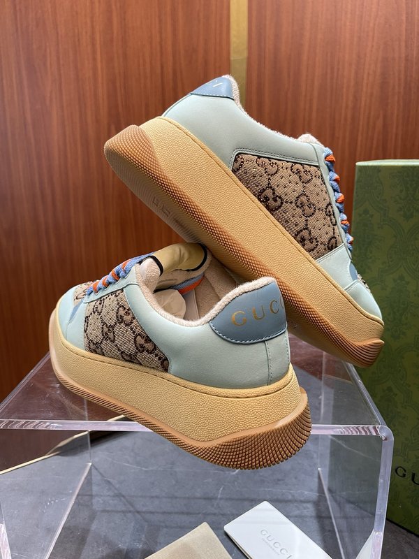 GUCCI Screener 두꺼운 밑창 패디 슈즈 001-227922