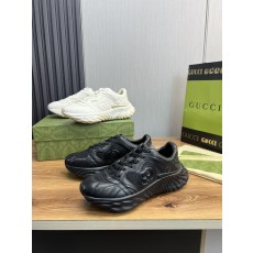 구찌 두꺼운 바닥 양피 통기성 운동화 001-227933