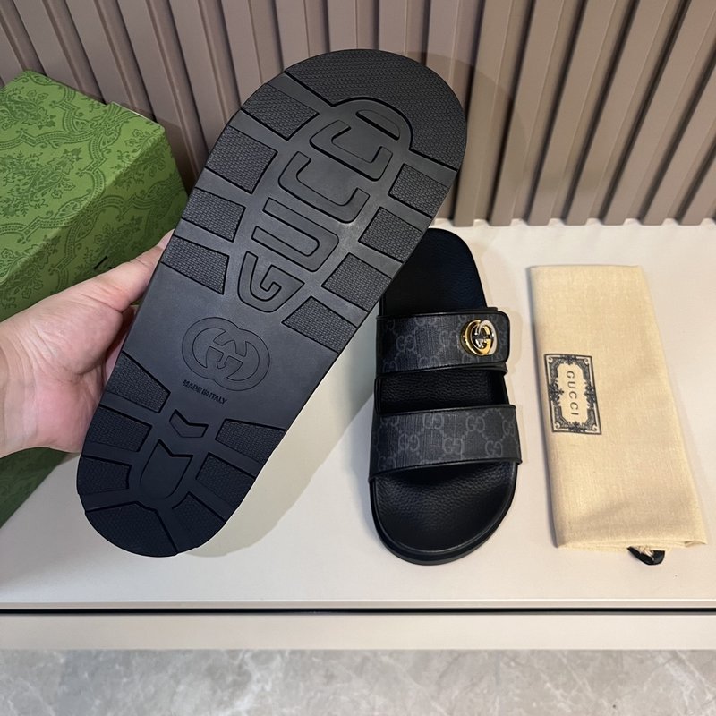 GUCCI 스타일 남성 여름 PVC 슬리퍼 001-227935