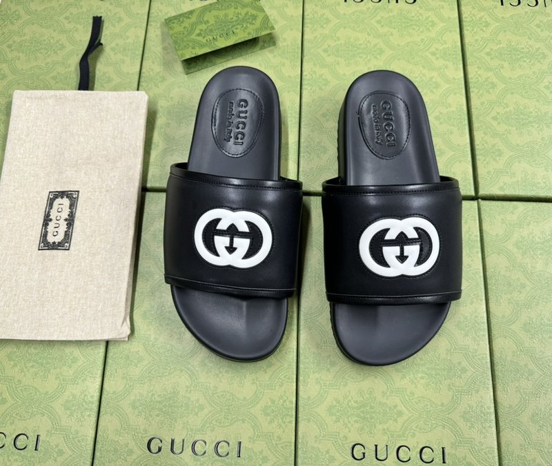 GUCCI 구찌신상 더블 G 로고 캐주얼 슬리퍼 001-227945