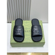 구찌 리도男士 더블 G 인터로킹 슬리퍼 001-228028