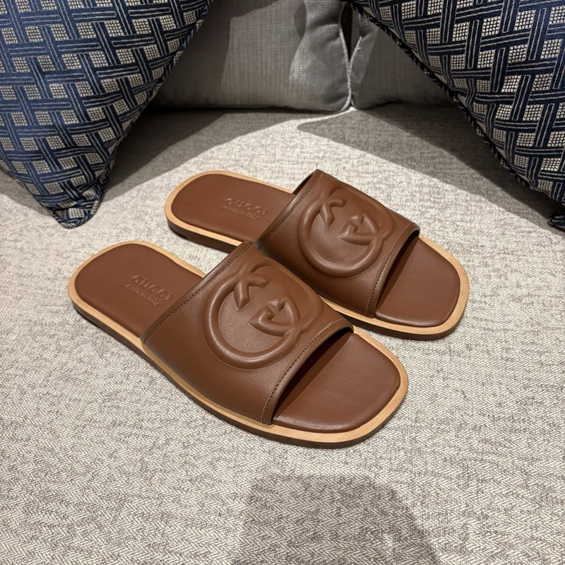 GUCCI 전체 가죽 슬라이드 샌들 001-228164
