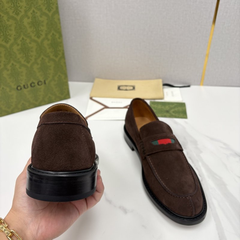 GUCCI Jordaan 남성 심플 로퍼 슈즈 001-228168