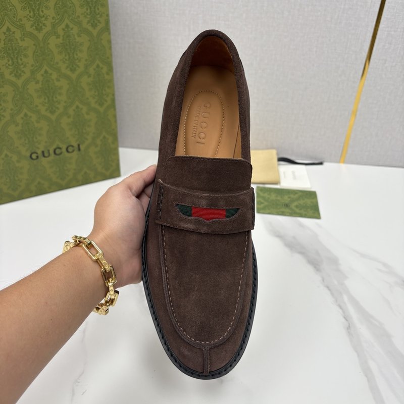 GUCCI Jordaan 남성 심플 로퍼 슈즈 001-228168