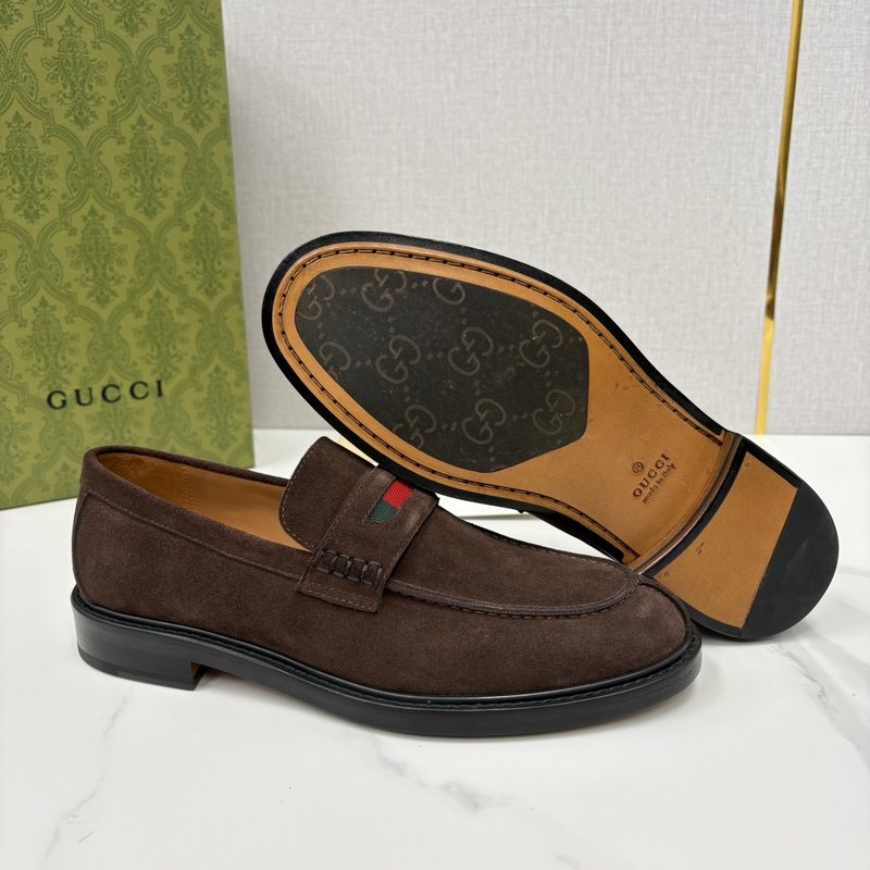 GUCCI Jordaan 남성 심플 로퍼 슈즈 001-228168