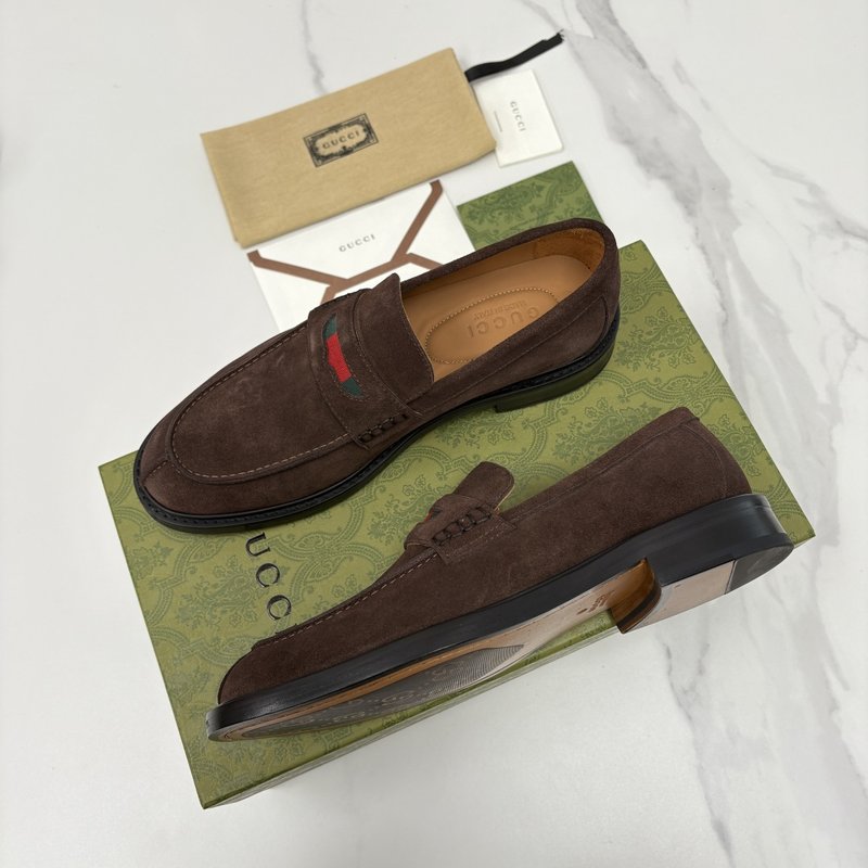 GUCCI Jordaan 남성 심플 로퍼 슈즈 001-228168