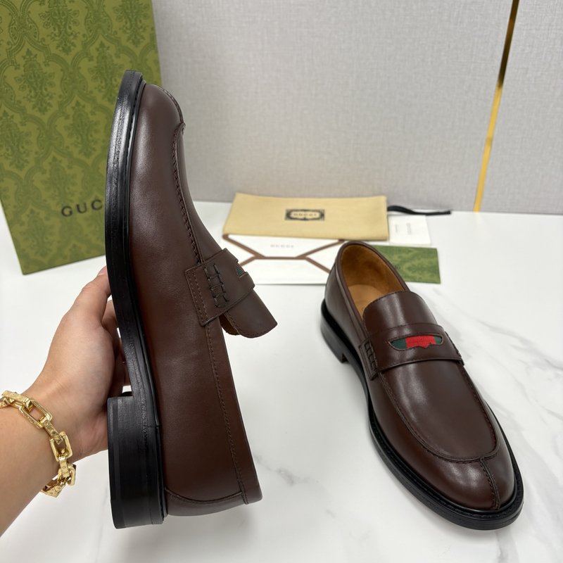 GUCCI 남성 심플 Jordaan 로퍼 구두 001-228171