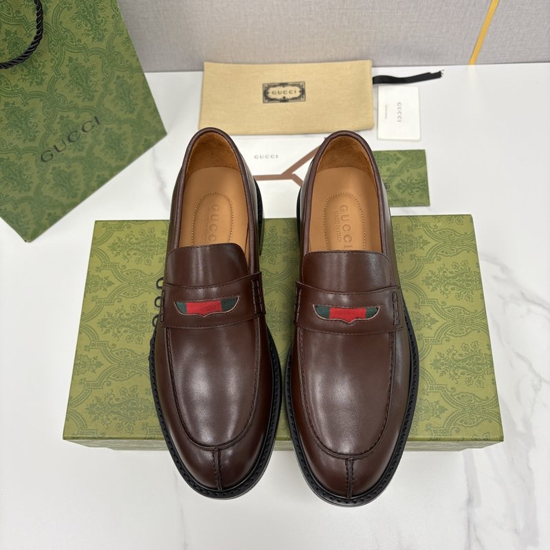 GUCCI 남성 심플 Jordaan 로퍼 구두 001-228171