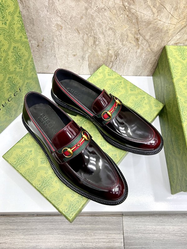 GUCCI 스트라이프 더블 G 로퍼 001-228183