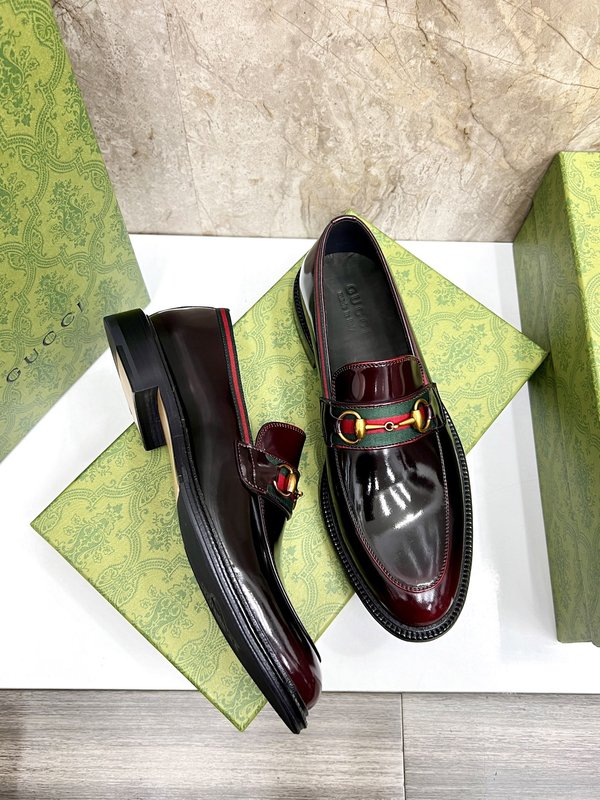 GUCCI 스트라이프 더블 G 로퍼 001-228183