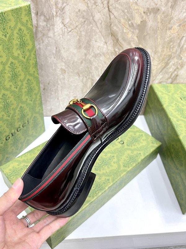 GUCCI 스트라이프 더블 G 로퍼 001-228183
