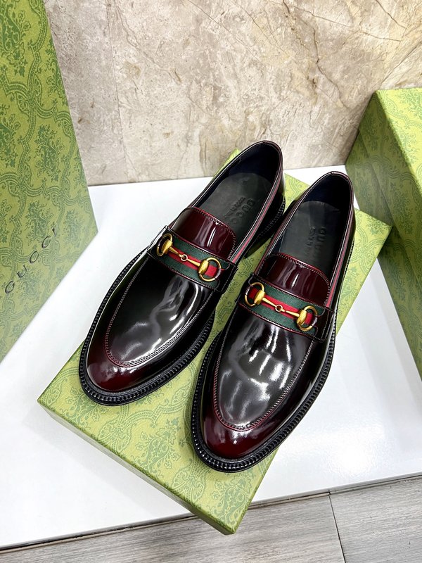 GUCCI 스트라이프 더블 G 로퍼 001-228183