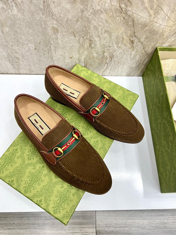 GUCCI 스트라이프 더블 G 로퍼 001-228192