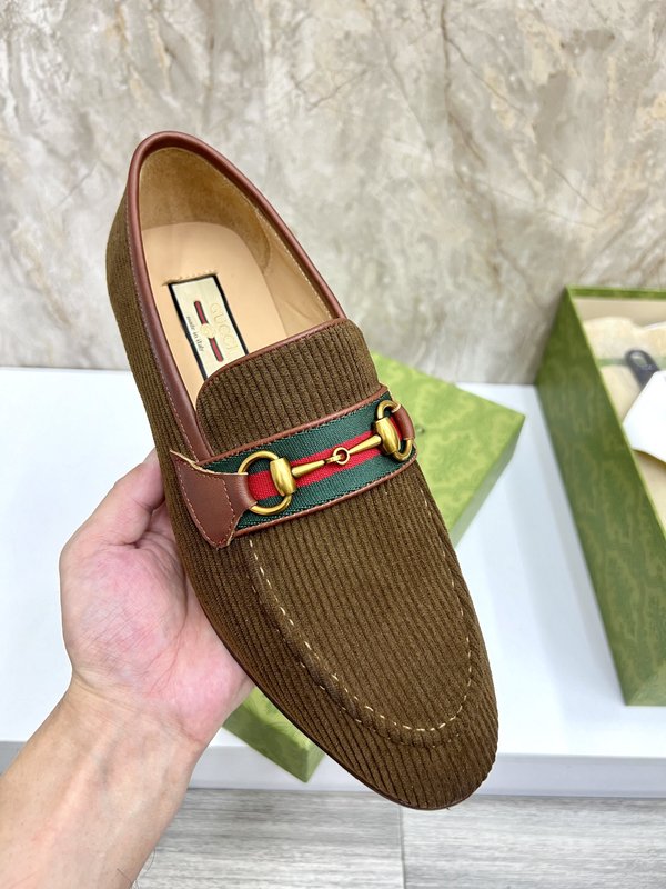 GUCCI 스트라이프 더블 G 로퍼 001-228192