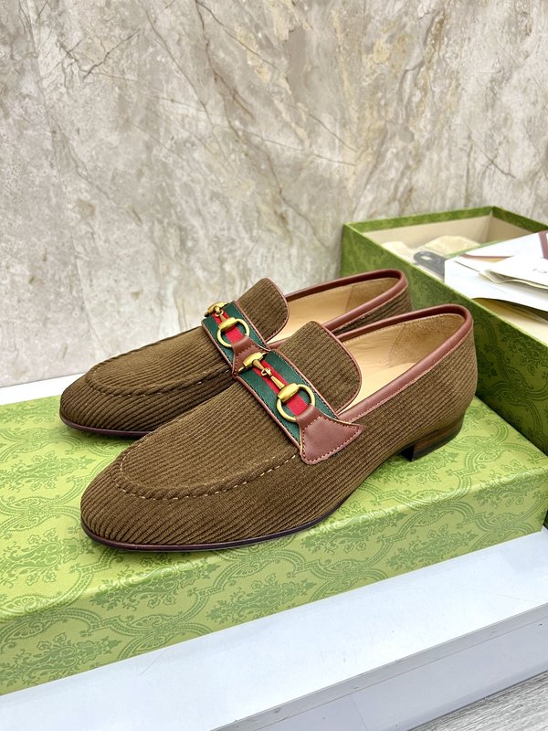 GUCCI 스트라이프 더블 G 로퍼 001-228192