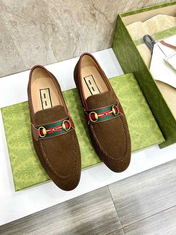 GUCCI 스트라이프 더블 G 로퍼 001-228192