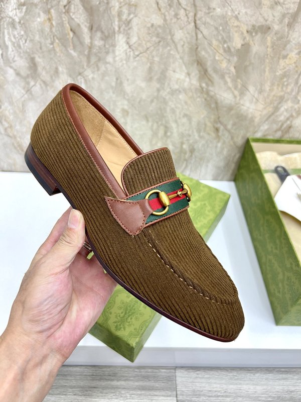 GUCCI 스트라이프 더블 G 로퍼 001-228192