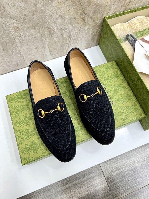 GUCCI 스트라이프 더블 G 로퍼 001-228193