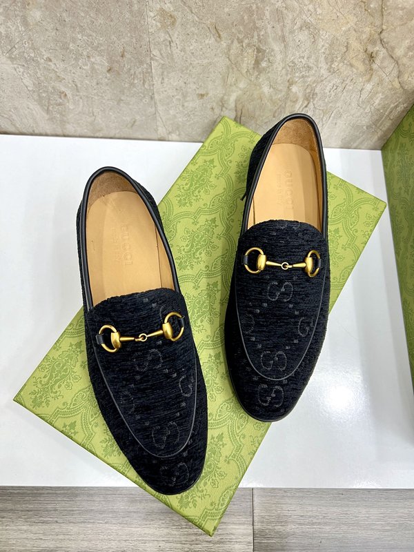 GUCCI 스트라이프 더블 G 로퍼 001-228193