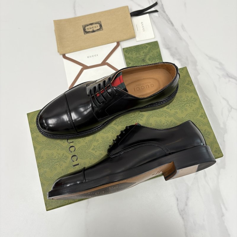 GUCCI 남성 클래식 웹팅 정장 구두 001-228202