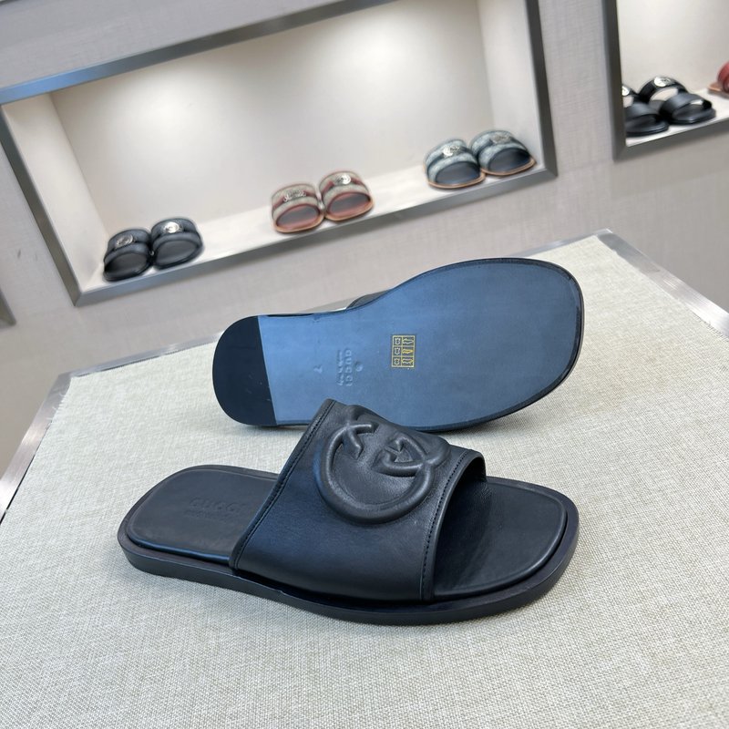 Gucci 오리지널 가죽 바닥 슬리퍼 001-228222
