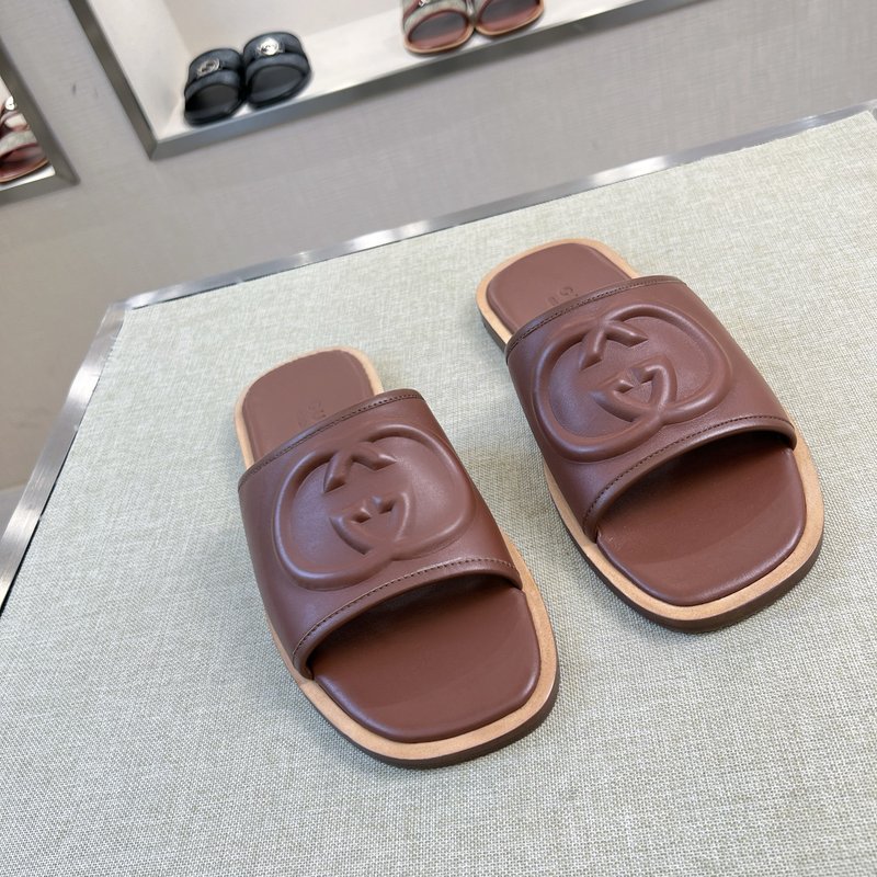 Gucci 구찌 오리지널 가죽 수제 슬리퍼 001-228223