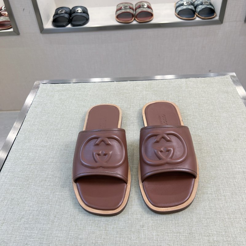 Gucci 구찌 오리지널 가죽 수제 슬리퍼 001-228223