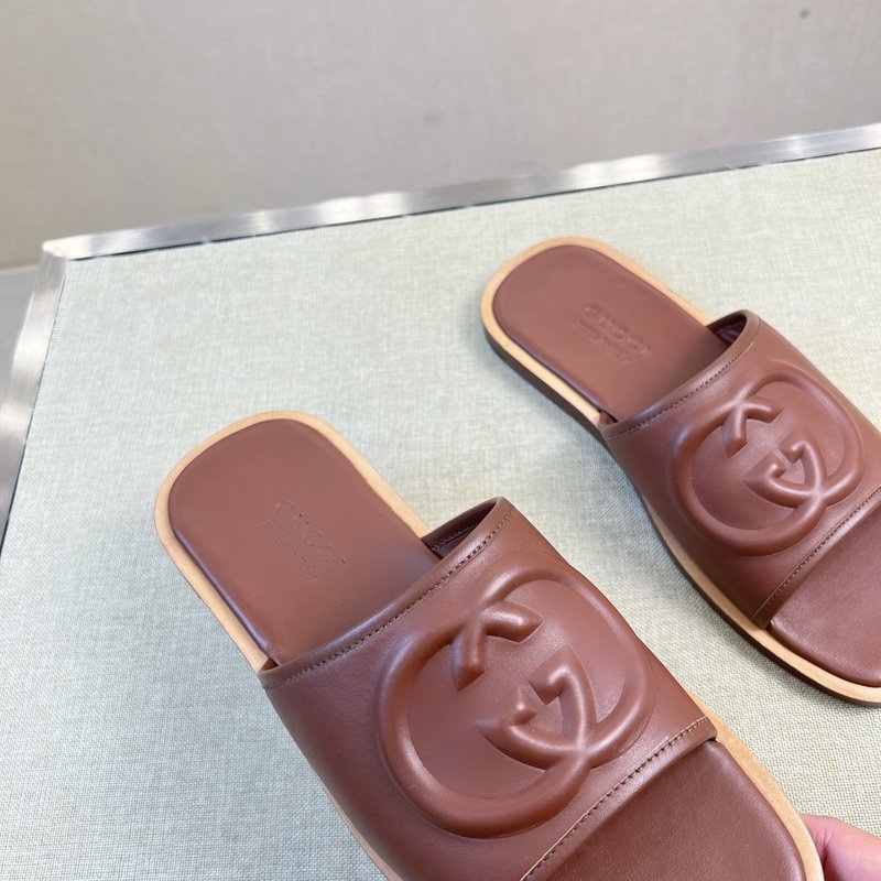 Gucci 구찌 오리지널 가죽 수제 슬리퍼 001-228223