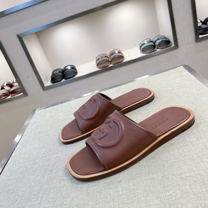 Gucci 구찌 오리지널 가죽 수제 슬리퍼 001-228223