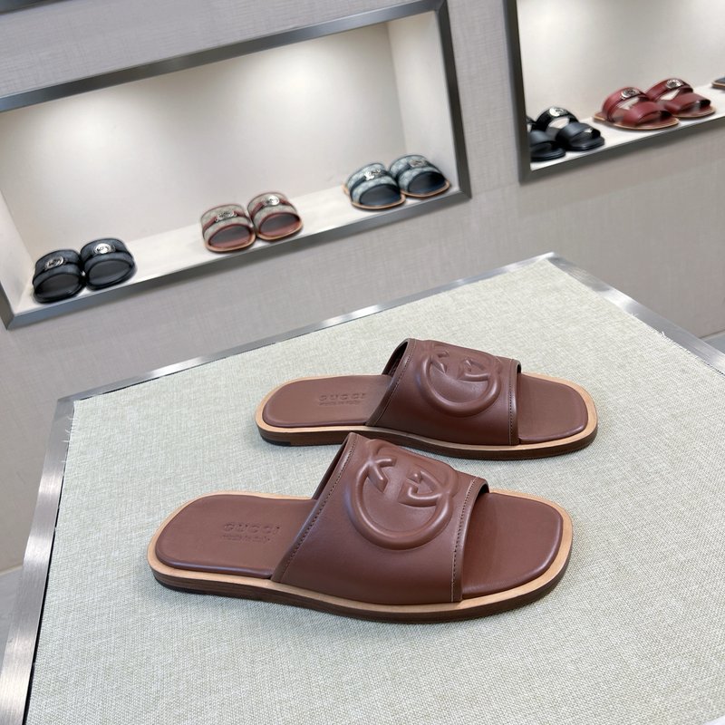 Gucci 구찌 오리지널 가죽 수제 슬리퍼 001-228223