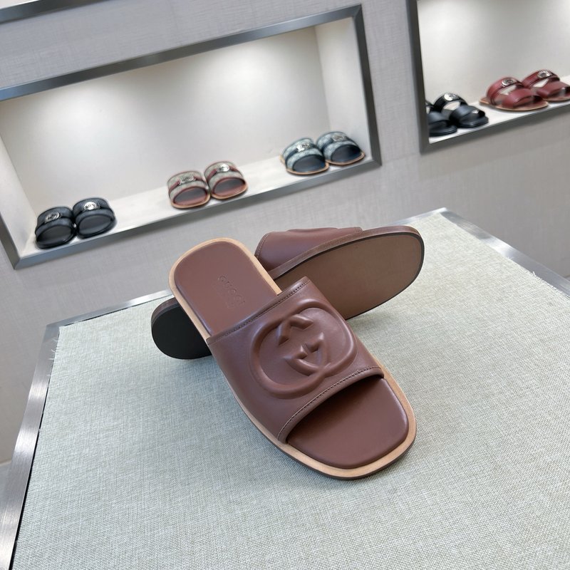 Gucci 구찌 오리지널 가죽 수제 슬리퍼 001-228223