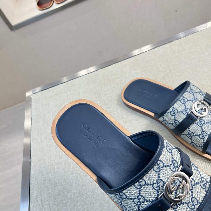 Gucci 오리지널 커스텀 가죽 슬리퍼 001-228232