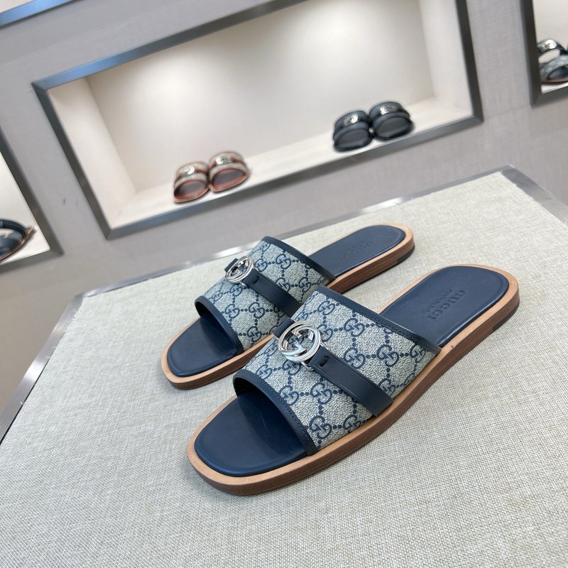 Gucci 오리지널 커스텀 가죽 슬리퍼 001-228232
