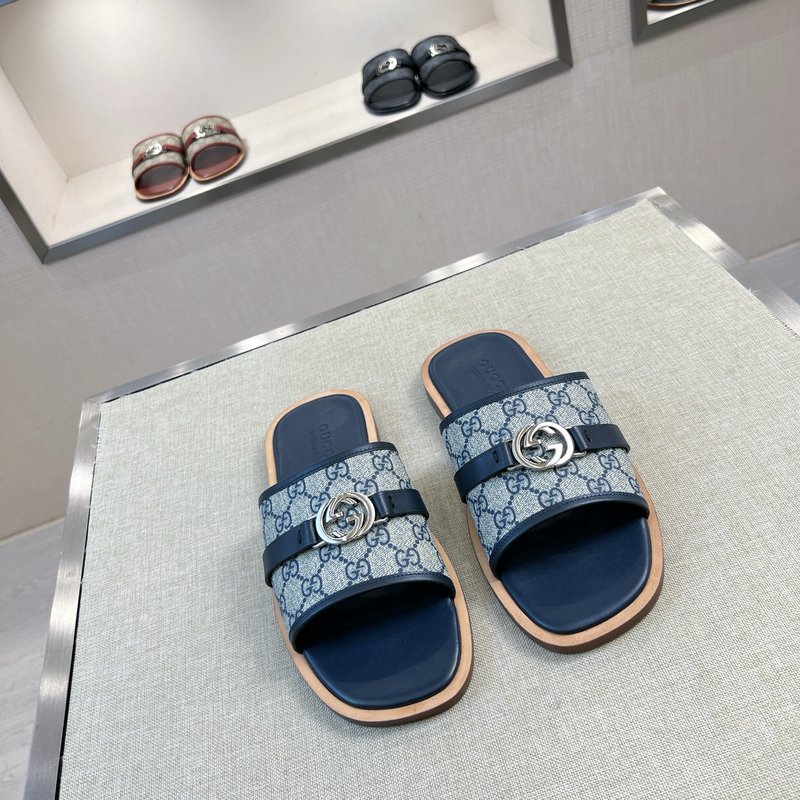 Gucci 오리지널 커스텀 가죽 슬리퍼 001-228232