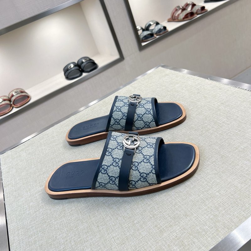 Gucci 오리지널 커스텀 가죽 슬리퍼 001-228232