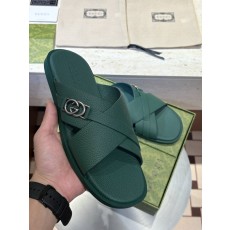 구찌 남성용 교차 스트랩 샌들 더블 G 로고 001-228256
