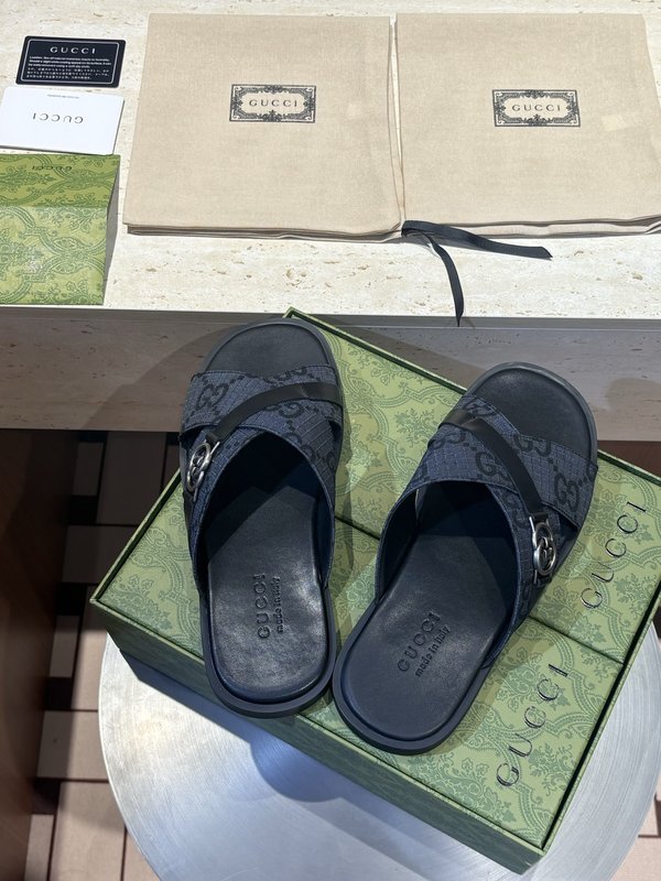 GUCCI 남성 2026 신상 교차 샌들 001-228260