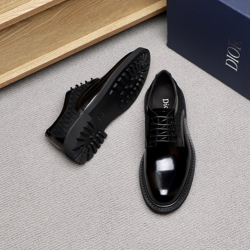Dior Explorer 블랙 카프스킨 더비슈즈 001-228300