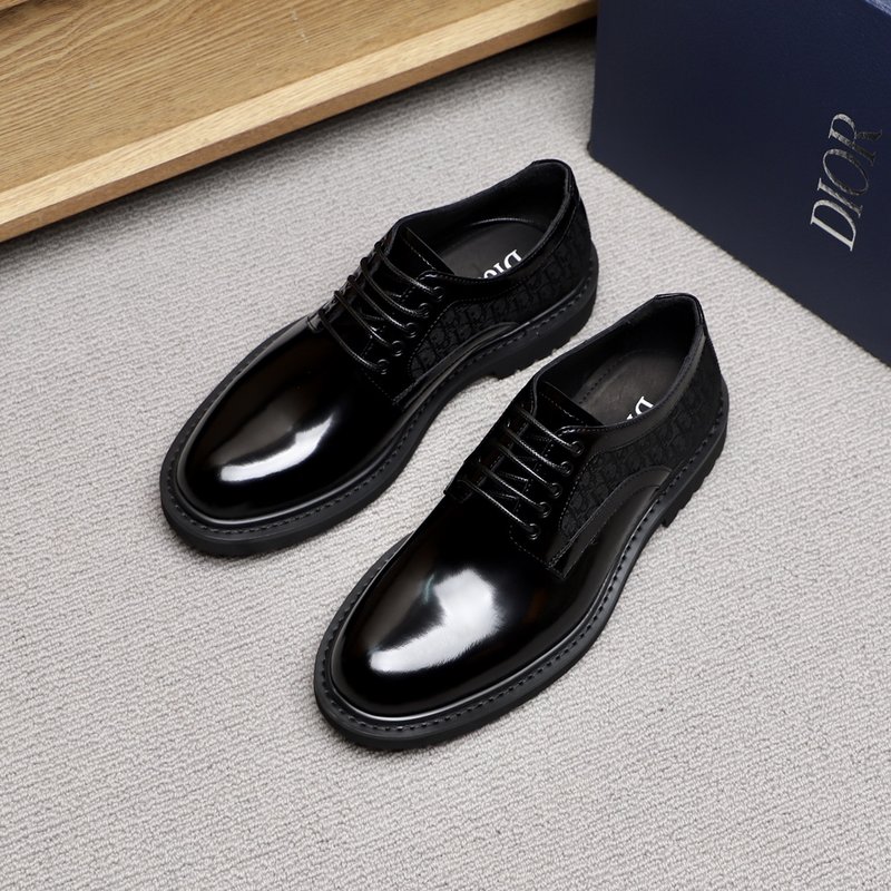 Dior Explorer 블랙 카프스킨 더비슈즈 001-228300