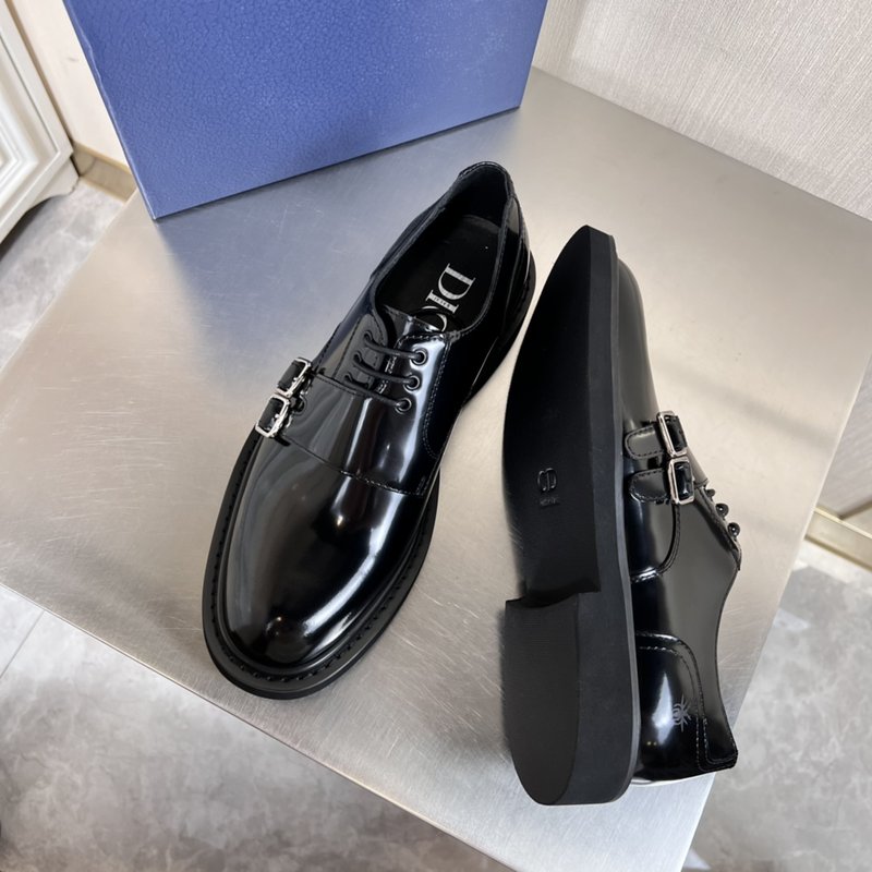 디올 남성 비즈니스 캐주얼 광택 가죽 슈즈 001-228330